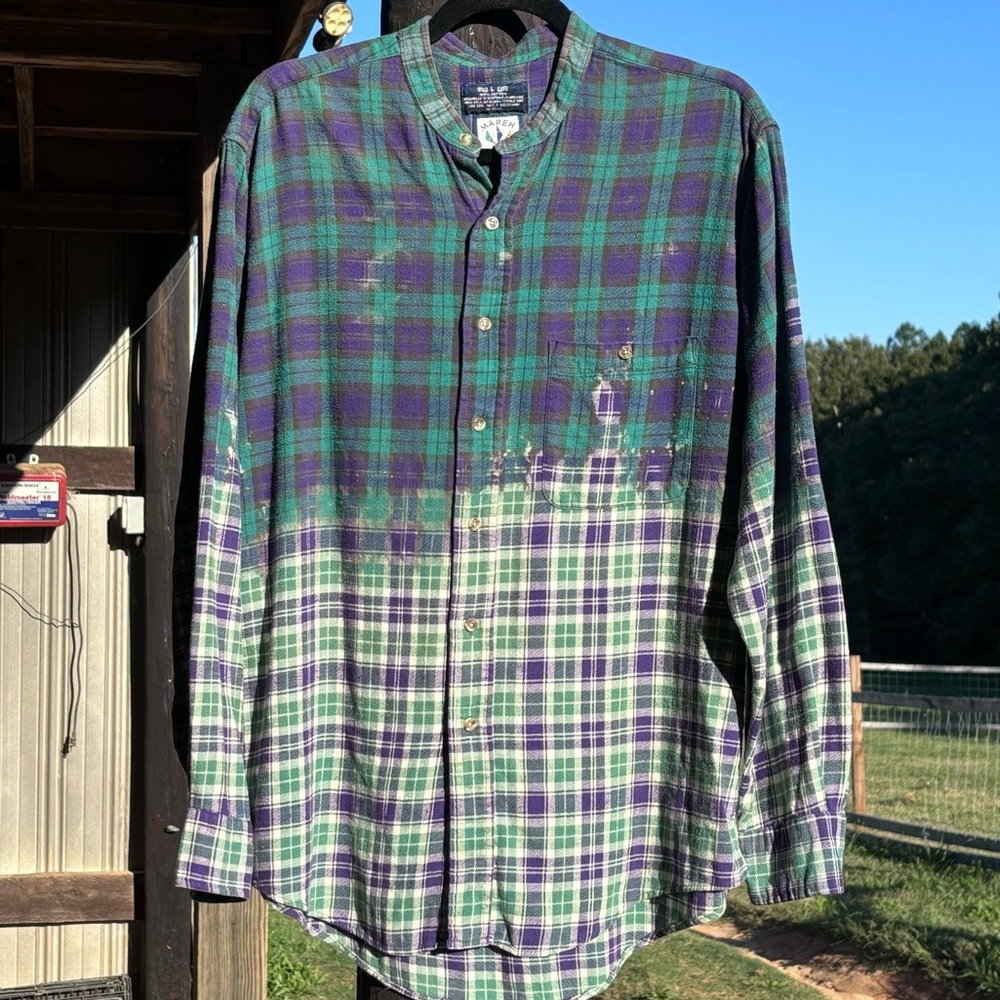 Vintage Bleached Out Mareh Flannel!